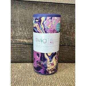 Swig Life Purple Rain Insulated Skinny Slim Can Cooler 12‎ Oz New